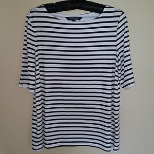 Chadwicks of Boston short sleeve striped top